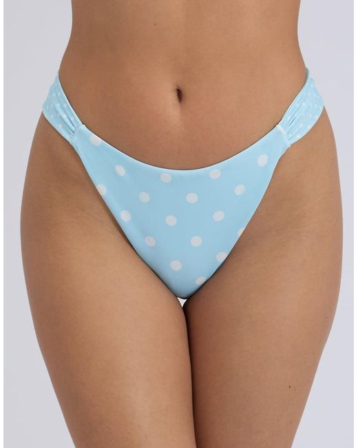 Boux Avenue Blue Soneva Balconette Bikini Top Summer Polka Dot Swimwear