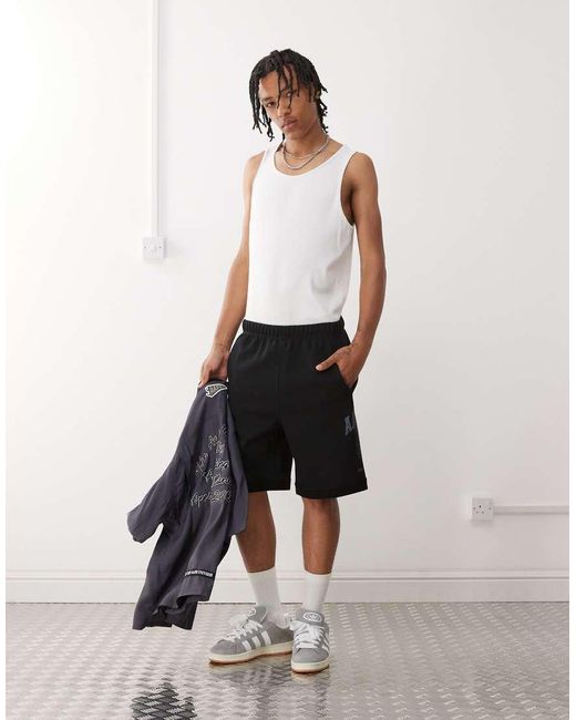Pantalones Cortos De Chándal Negros Con Logo De Aape By A Bathing Ape Aape By A Bathing Ape de hombre de color White
