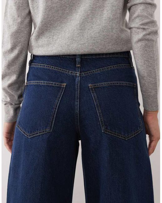 Mango Blue Iris 100% Cotton baggy Jean