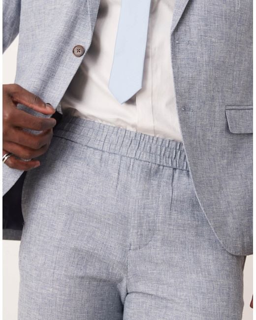 SELECTED White Malik Regular Fit Trouser for men