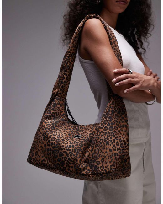 Tommy Hilfiger Brown Slouchy Shoulder Bag