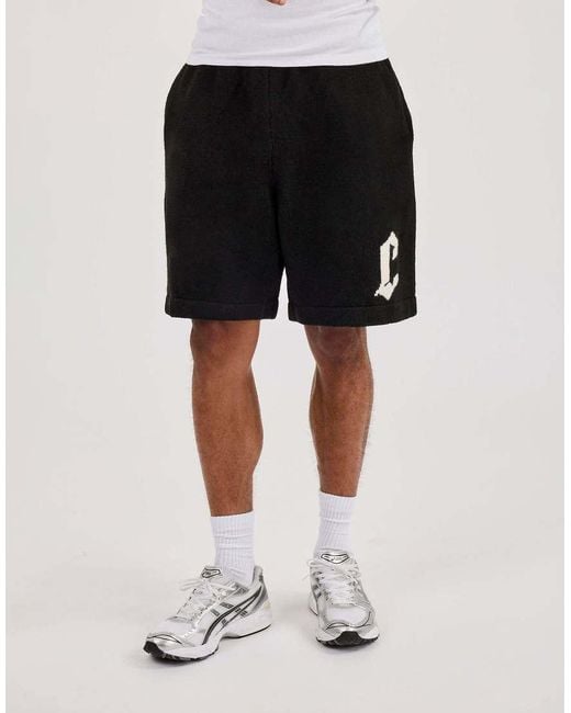 CERNUCCI Black C Knitted Relaxed Short for men