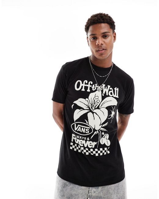 Vans Black T-shirt With Large Graphic for men