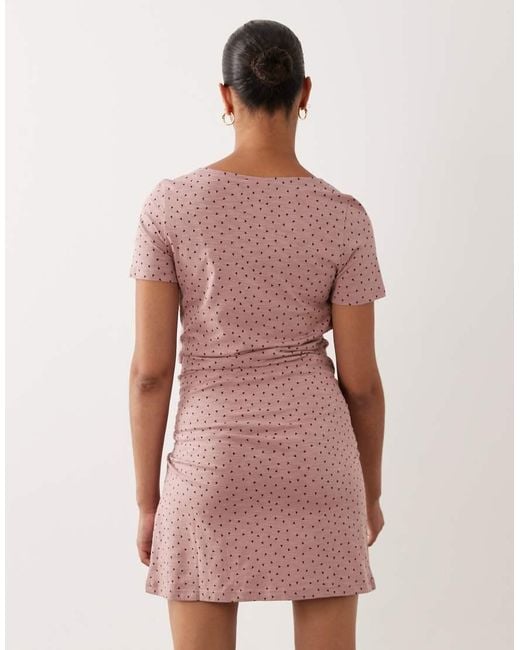 Mama.licious Red Mamalicious Maternity Heart Print Nightdress With Nursing Function
