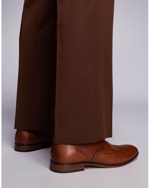 River Island – budapester aus leder in Brown für Herren