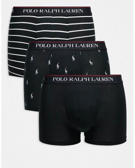 Polo Ralph Lauren – 3er-pack unterhosen in Black für Herren