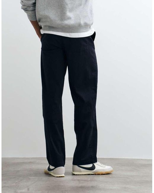Only & Sons Blue Fade Loose Fit Cotton Pants for men