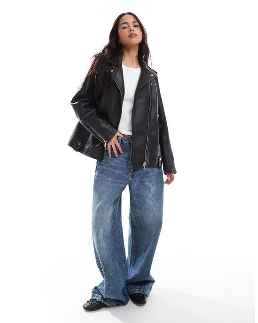 ONLY Black Faux Leather Jacket