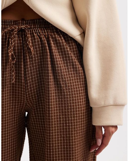 Daisy Street Brown Pull On Drawstring Trouser