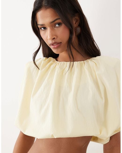 4th & Reckless Natural Bubble Hem Sleeveless Top