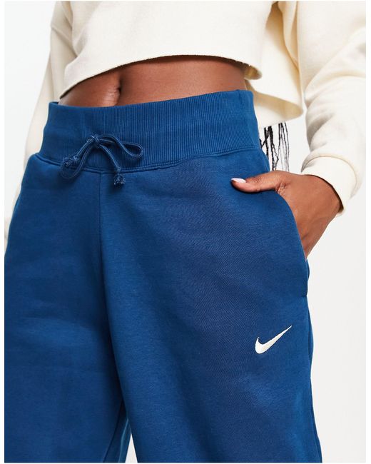 Nike Phoenix Fleece Sweatpants in Blue | Lyst