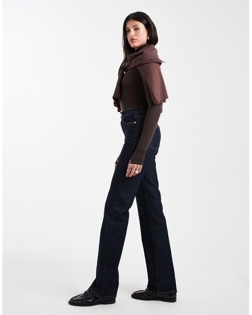ASOS Blue Asos Design Tall Comfort Stretch Straight Leg Jeans