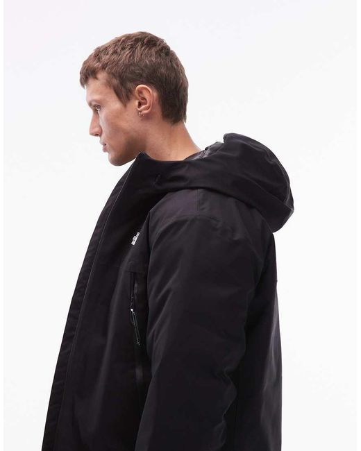 The North Face Black Mtn Range Down Insulated Waterproof Hooded Parka Jacket for men