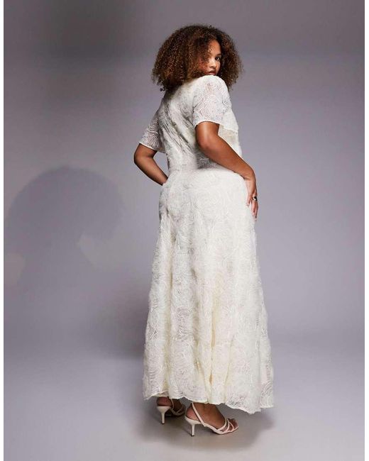 Forever New White Bridal Lace Midaxi Dress