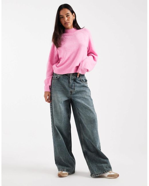Vero Moda Pink – lockerer pullover