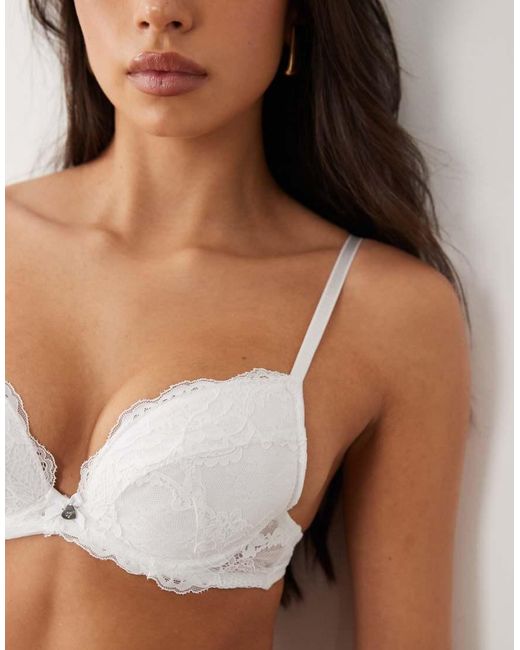 Boux Avenue Brown Mollie Lace Plunge Bra