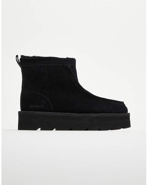 Clarks Black Meare Rooey Lined Boot