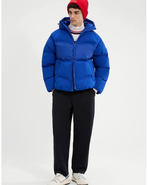 Ellesse Blue Raffaele Padded Jacket for men