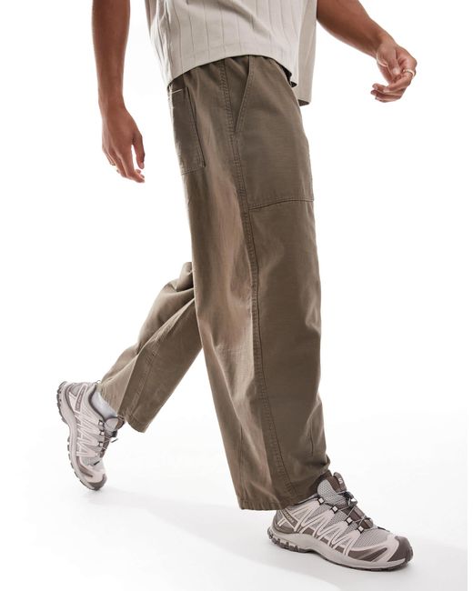 Cotton On Natural Cotton On Arlo baggy Balloon Trouser for men
