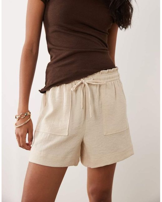Jdy Brown Mid Waist Shorts