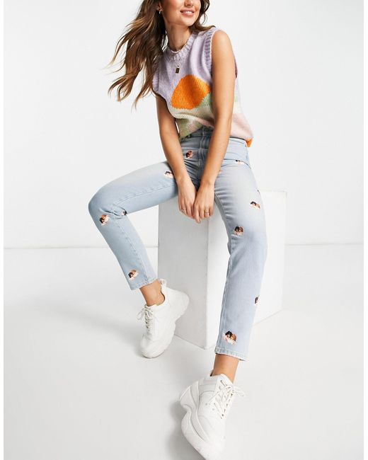Fiorucci Denim Relaxed Mom Jeans in 