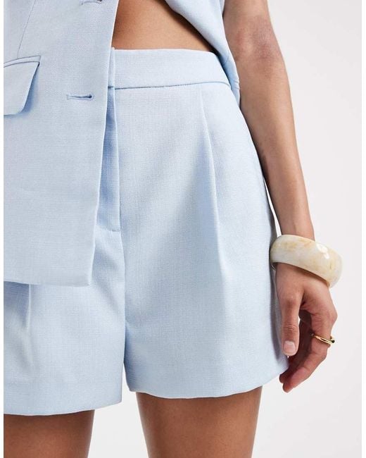 River Island Blue Tailored Shorts