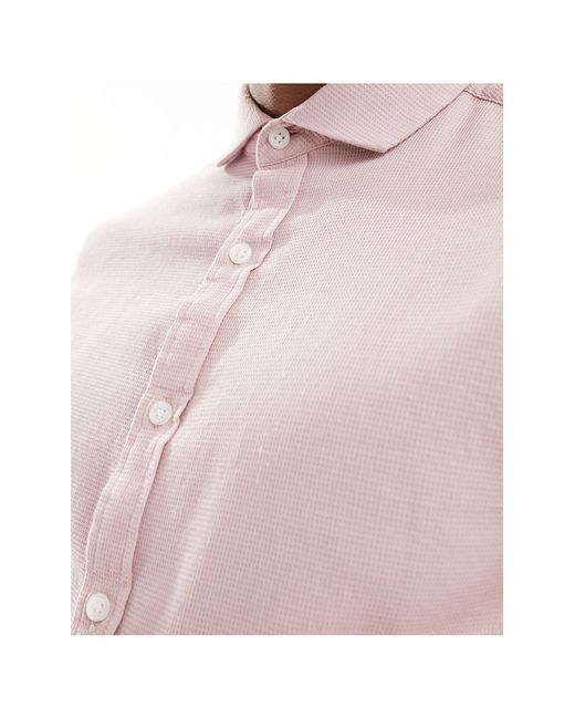 ASOS Pink Slim Shirt for men
