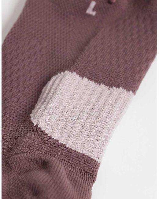 Nike Purple Running 1 Pack Swoosh Crew Socks for men
