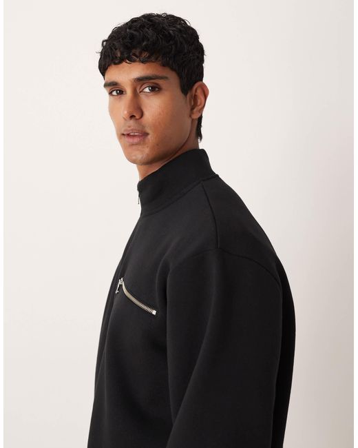 ASOS – relaxed fit sweatshirt in Black für Herren