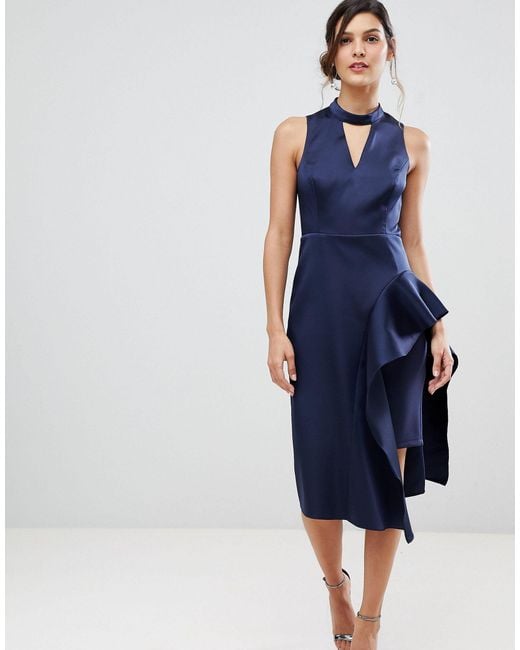 coast carlotta midi dress navy