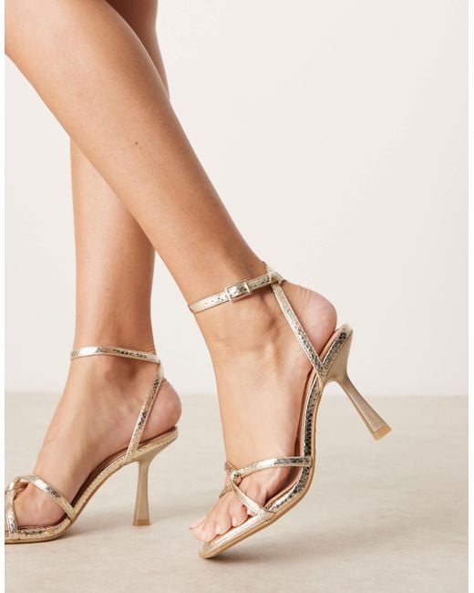 New Look Natural Twist Strap Heeled Sandal