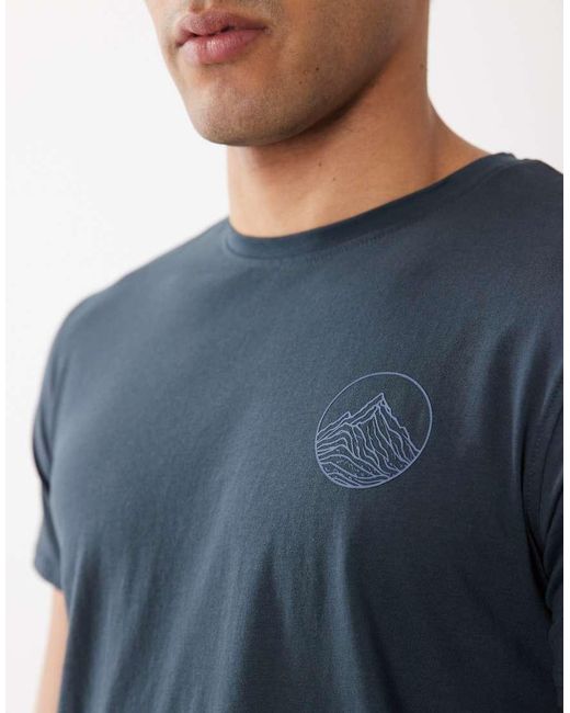 Regatta Blue Breezed Graphic T-Shirt for men