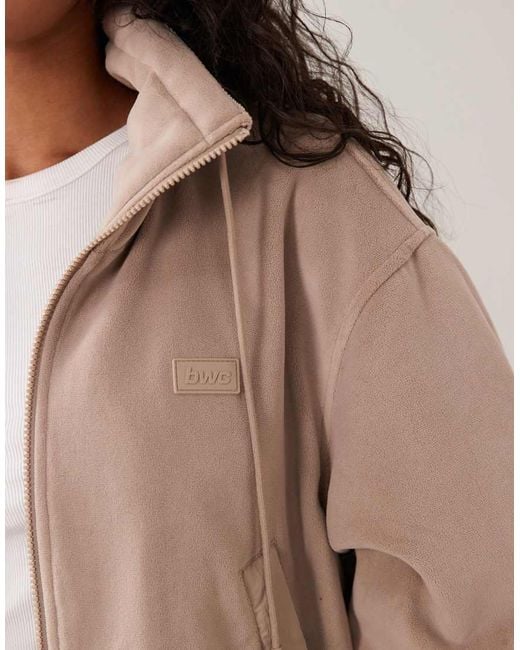 Cotton On Natural Polar Fleece Padded Jacket