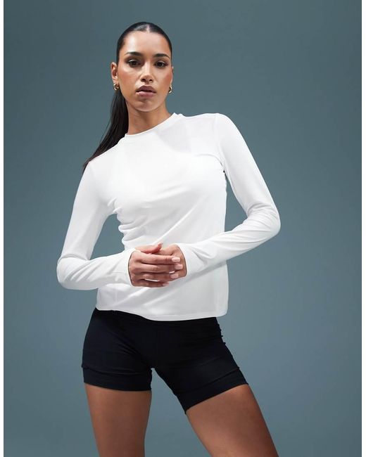 4505 Gray Icon Active Quick Dry Long Sleeve Running Top