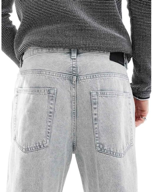 Pull&Bear Gray Baggy Fit Jean for men