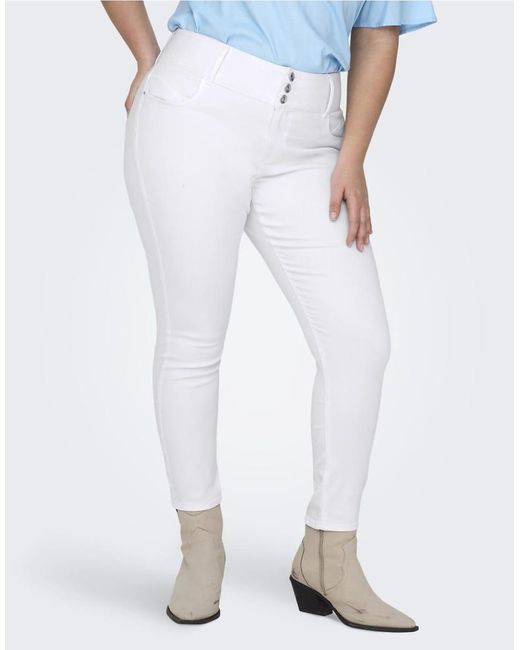 Vaqueros Blancos De Corte Pitillo De ONLY de color White