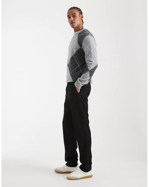 New Look Gray Slim Smart Trouser for men