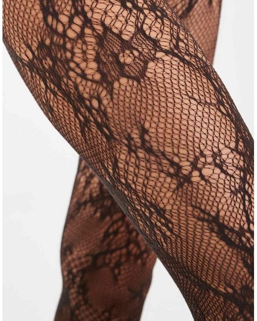 Vero Moda Black Lace Detail Tights