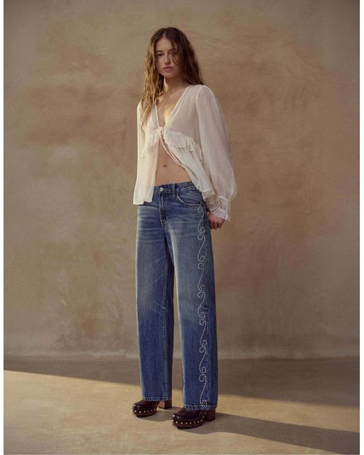 Pull&Bear Natural – bluse