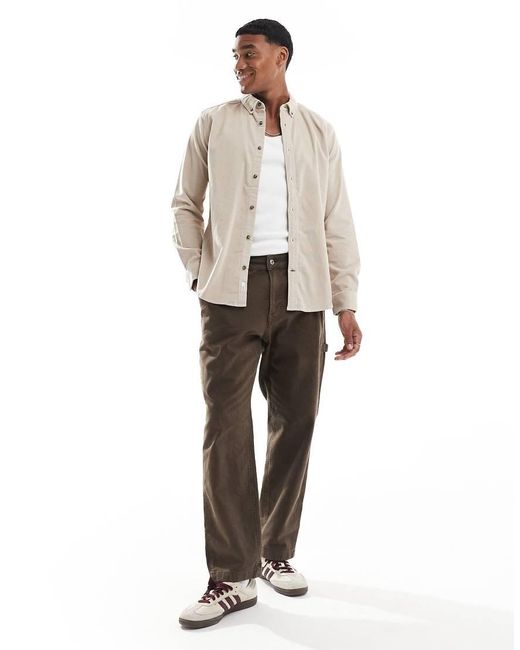 Only & Sons Natural Cord Shirt for men