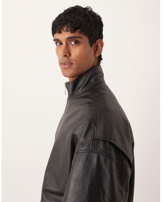 ASOS Gray Oversized Track Jacket for men