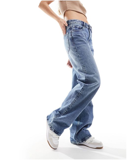 Mango Blue – straight oversize jeans
