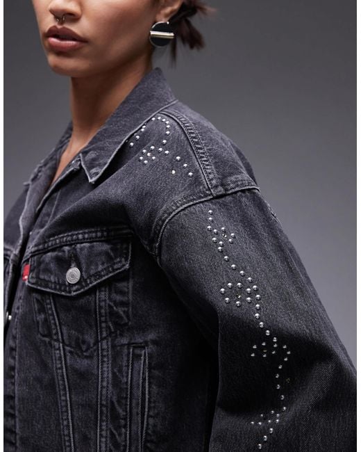 Levi's Blue – knapp geschnittene, jeansjacke