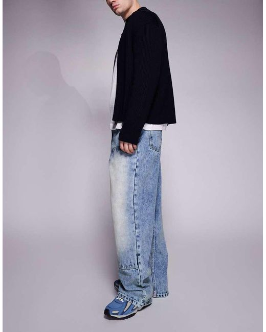 Good For Nothing Blue baggy Denim Jeans for men