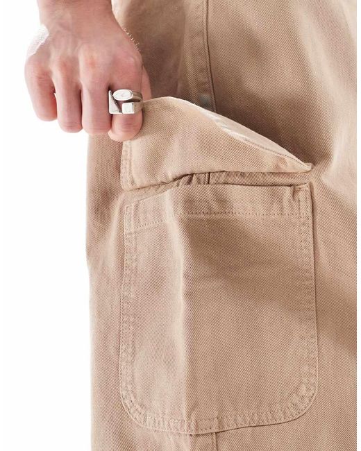 ASOS Natural Super baggy Pull On Cargo for men