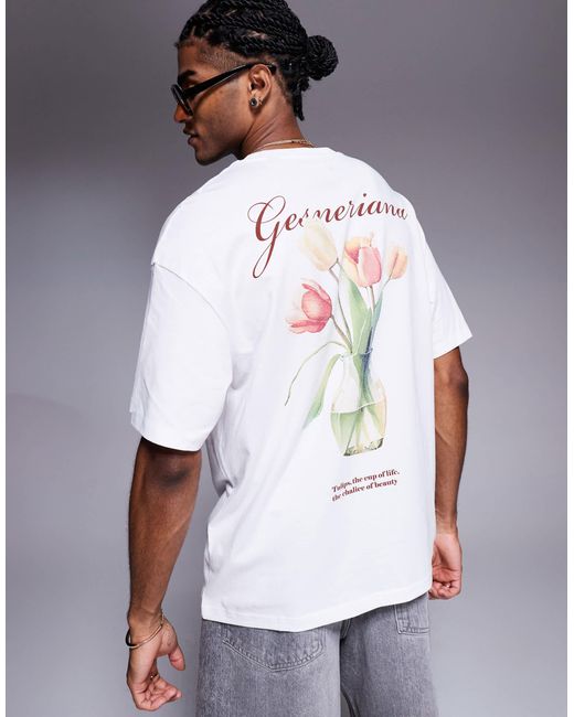 ADPT – oversize-t-shirt in White für Herren