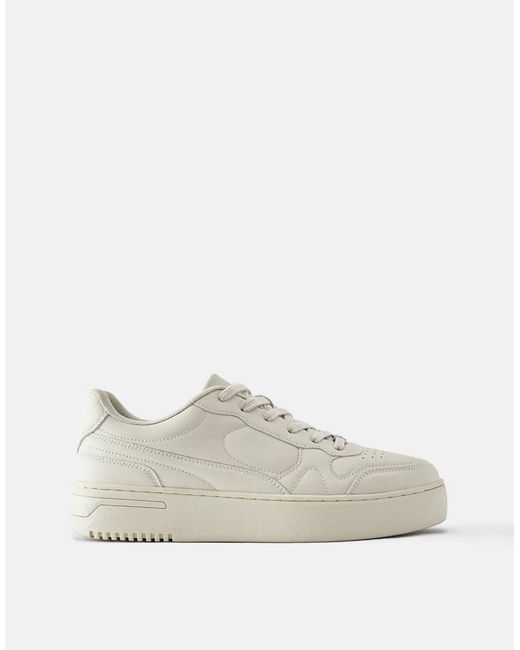 Pull&Bear Chunky Sneakers in het White voor heren