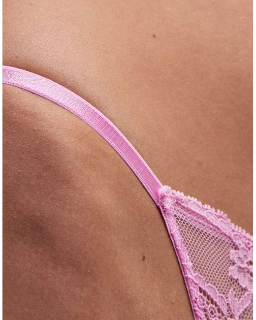 ASOS Red Lola Lace Tanga Brazilian Briefs