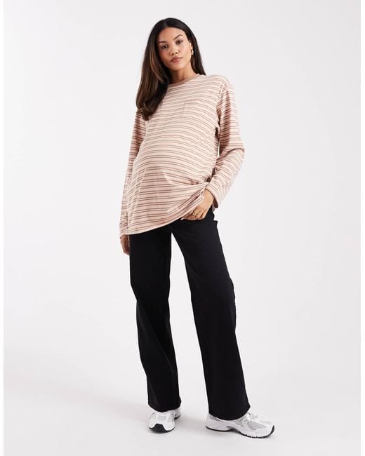 ONLY Natural High Waist Wide Leg Jeans