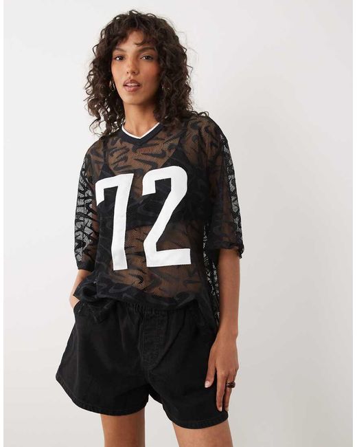 Nike Black Chill Woven Lace Top